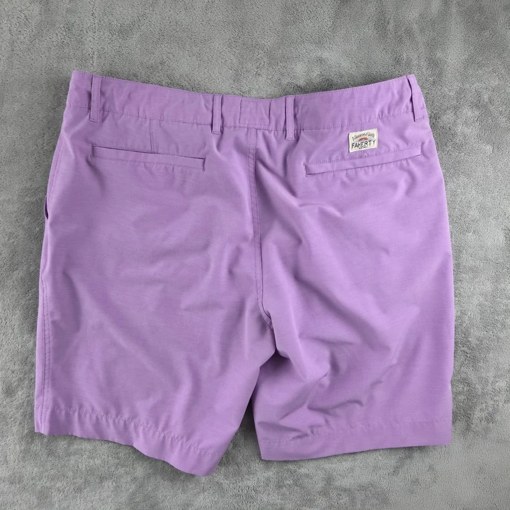 Faherty All Day Shorts Mens 35(36) Lavender 9